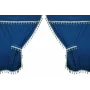 Premiere microfibre truck curtain set - Blue
