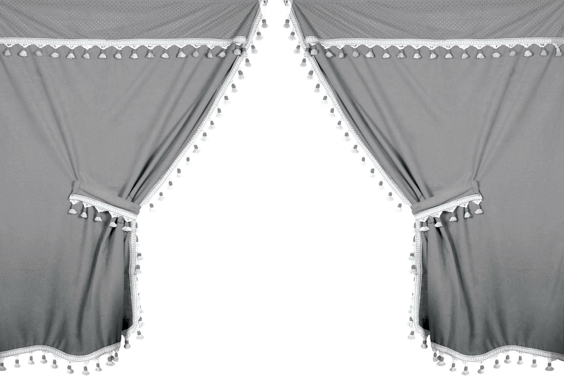 Premiere microfibre truck curtain set - Grey thumb