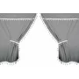 Premiere microfibre truck curtain set - Grey