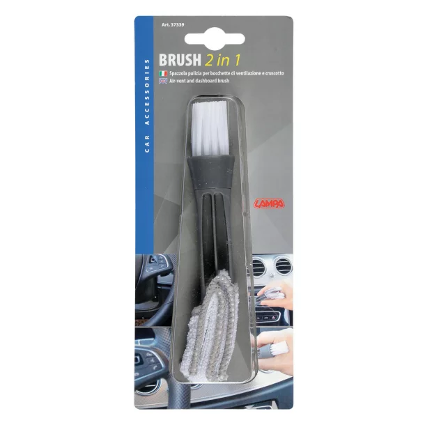 Brush 2 in 1, air-vent and dashboard brush