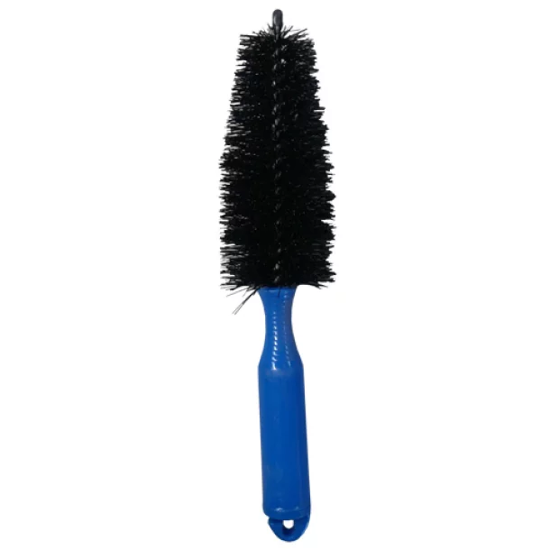 Washing brush for wheels with spokes