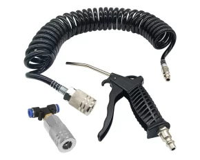 Air duster gun set, Ø8mm coil, Black