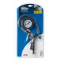 Heavy duty air inflator gun with gauge