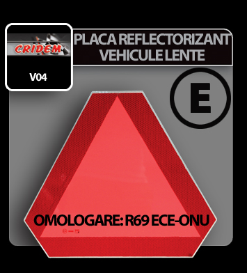 Slow vehicle reflective plate triangle 1pcs thumb
