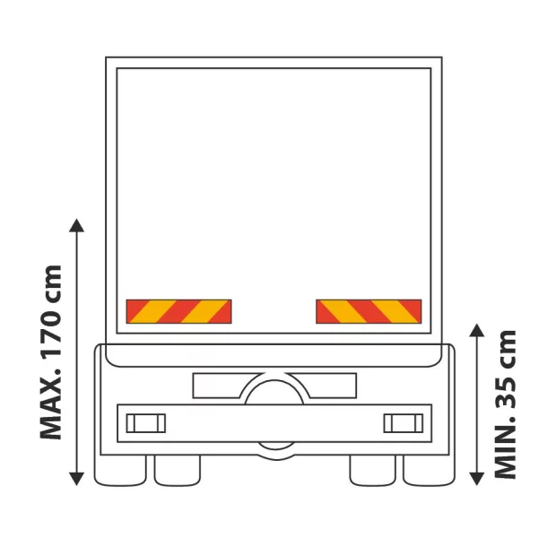 Placi identificare vehicule grele-lungi (dungi) 2buc Lampa