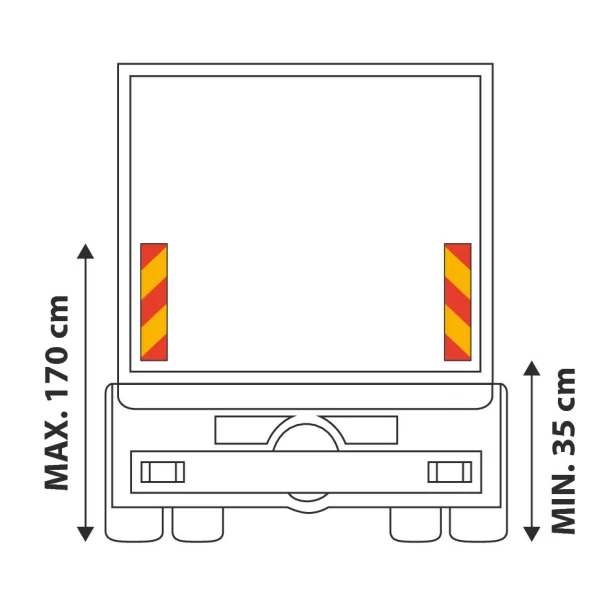 Placi identificare vehicule grele-lungi (dungi) 2buc Lampa