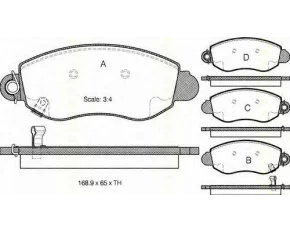 Placute frana fata Ford Tranzit (00-06)