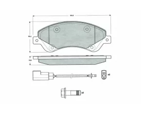 Placute frana fata Ford Tranzit  2.2 TDCI (06-12)