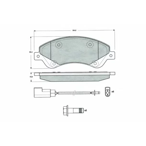 Placute frana fata Ford Tranzit  2.2 TDCI (06-12)