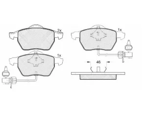 Placute frana fata TRW - Audi A4/A6, Seat Exeo, Skoda Superb, VW Passat