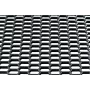 Műanyag díszrács fekete - Nagy hexagon 15x35 mm - 120x40 cm