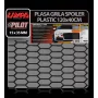 Plasa grila spoiler plastic Negru - Hexagon mare 15x35mm - 120x40cm