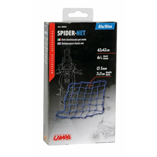 Spider, multipurpose elastic net - Blue