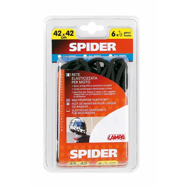 Plasa pentru fixat bagaje 42x42cm Spider - Negru