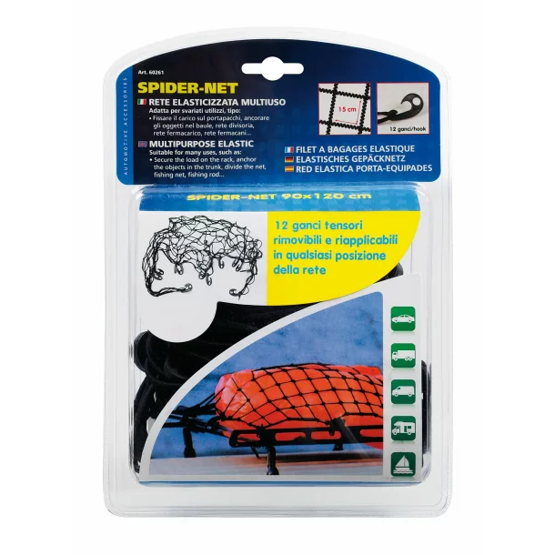 Spider-Net multipurpose elastic net 90x120cm