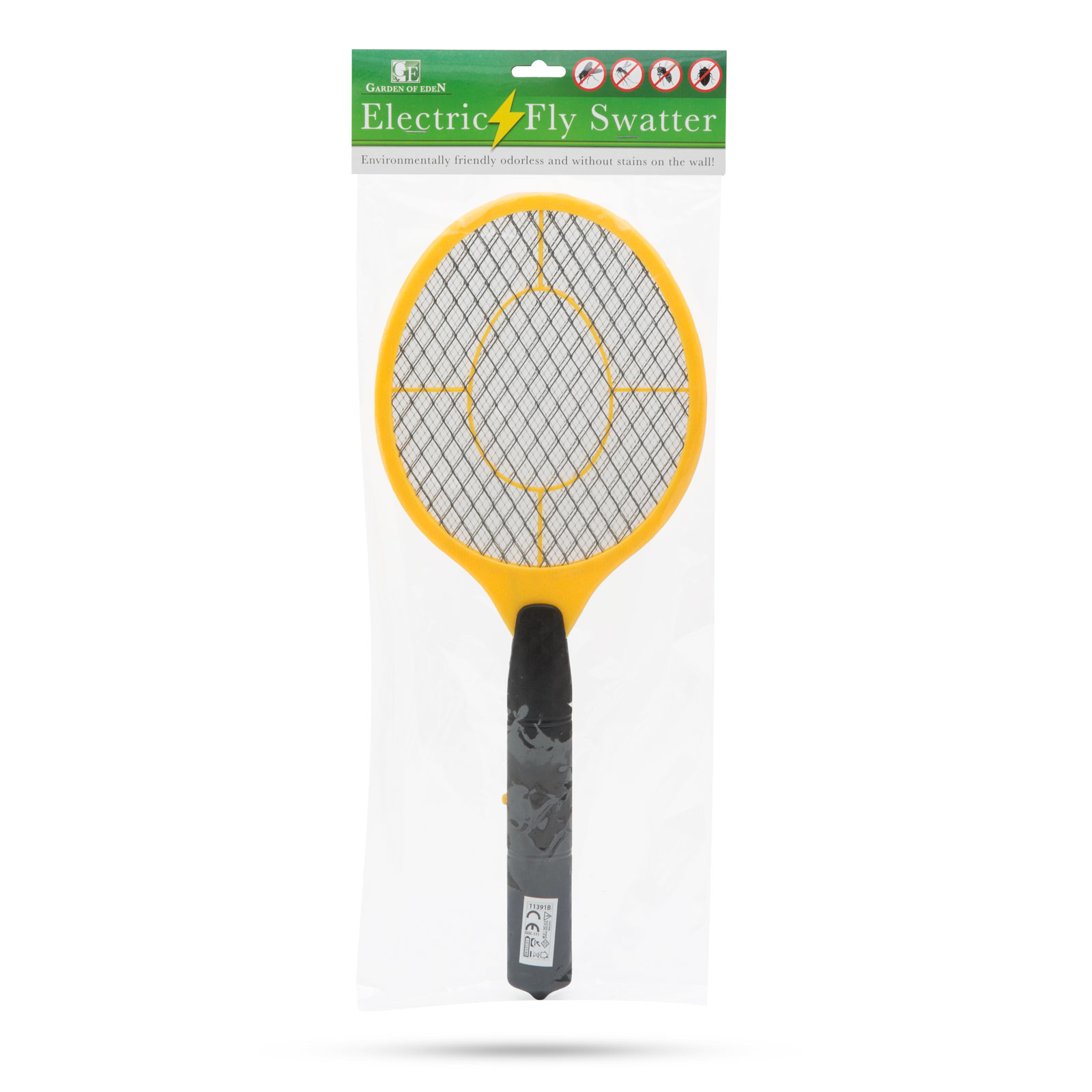 Electric fly swatter thumb