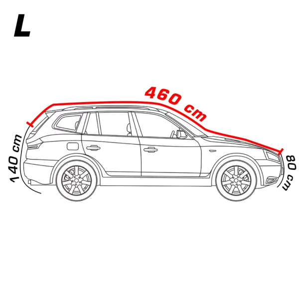 Prelata auto antigrindina cu captuseala bumbac - L - SUV/Off-Road