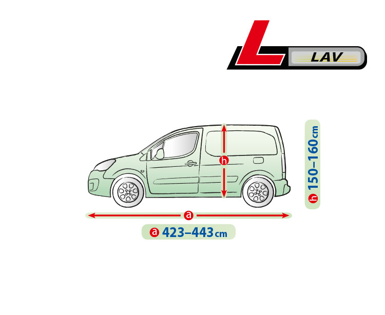 Mobile Garage komplet autótakaró ponyva - L - LAV thumb