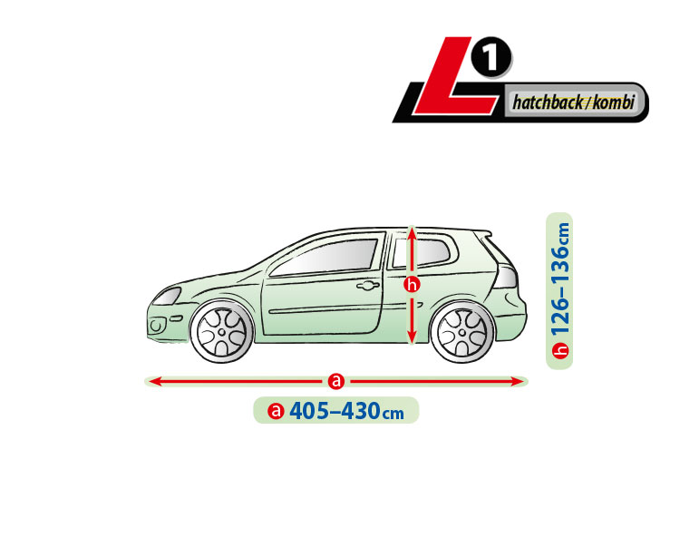 Mobile Garage komplet autótakaró ponyva - L1 - Hatchback/Kombi thumb