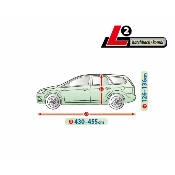 Mobile Garage full car cover size - L2 - Hatchback/Kombi
