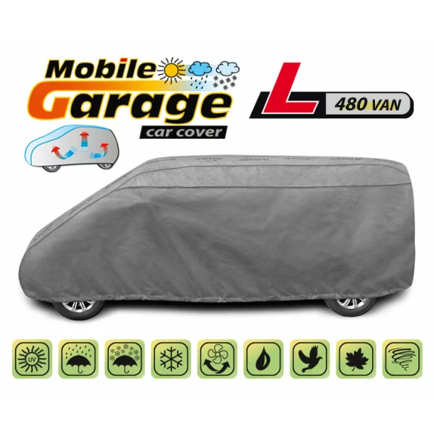 Mobile Garage komplet autótakaró ponyva - L480 - VAN