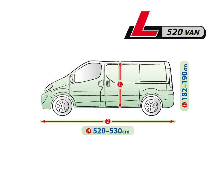 Prelata auto completa Mobile Garage - L520 - VAN thumb