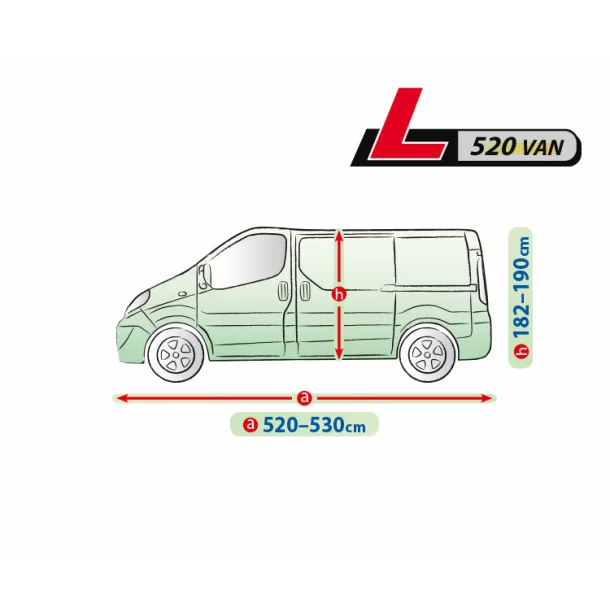 Mobile Garage full car cover size - L520 - VAN