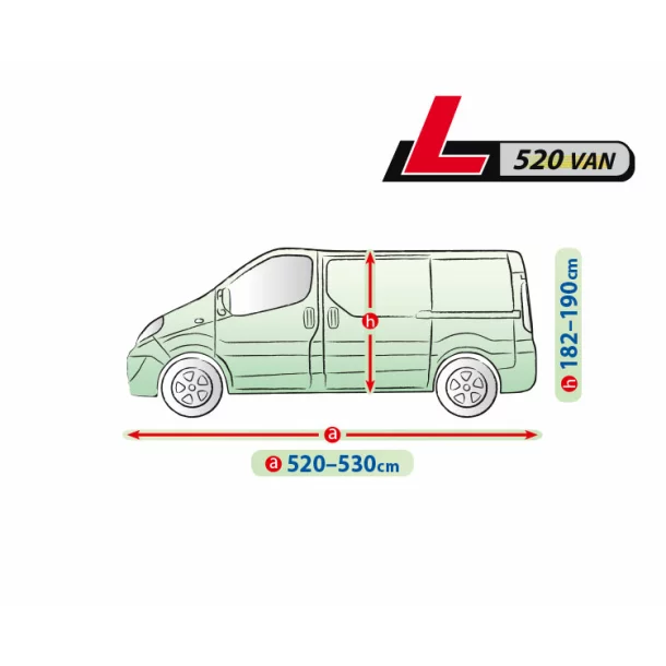 Prelata auto completa Mobile Garage - L520 - VAN