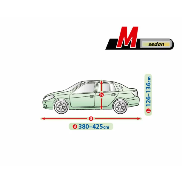 Mobile Garage komplet autótakaró ponyva - M - Sedan