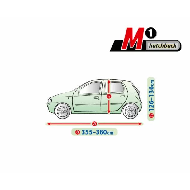 Mobile Garage komplet autótakaró ponyva - M1 - Hatchback