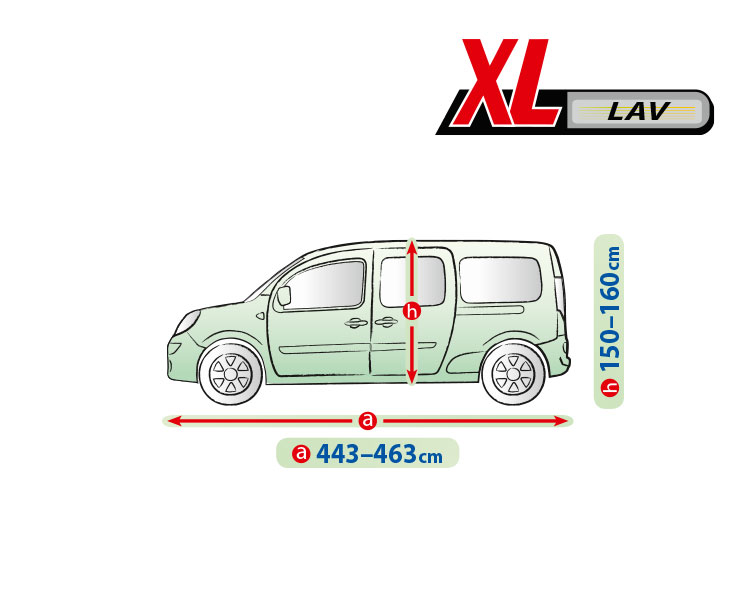 Mobile Garage komplet autótakaró ponyva - XL - LAV thumb