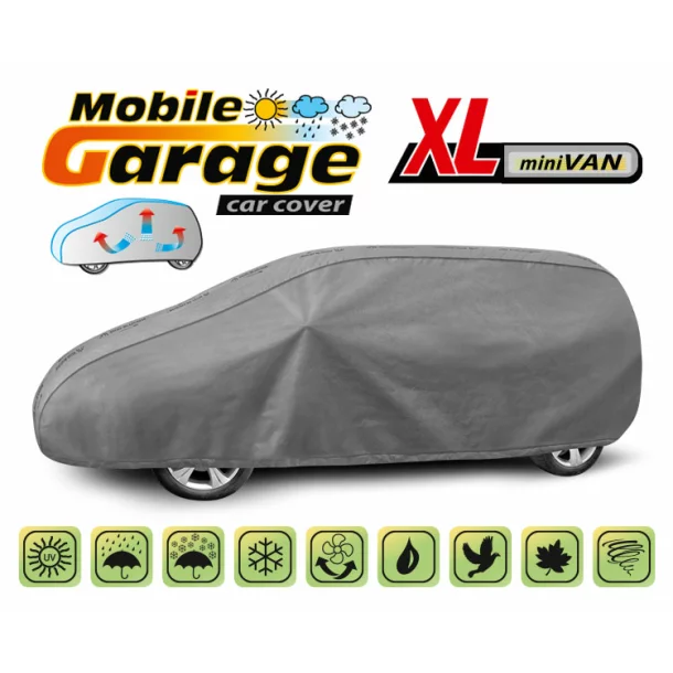 Mobile Garage komplet autótakaró ponyva - XL - Mini VAN