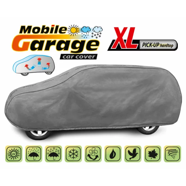 Mobile Garage komplet autótakaró ponyva - XL - Pickup Hardtop