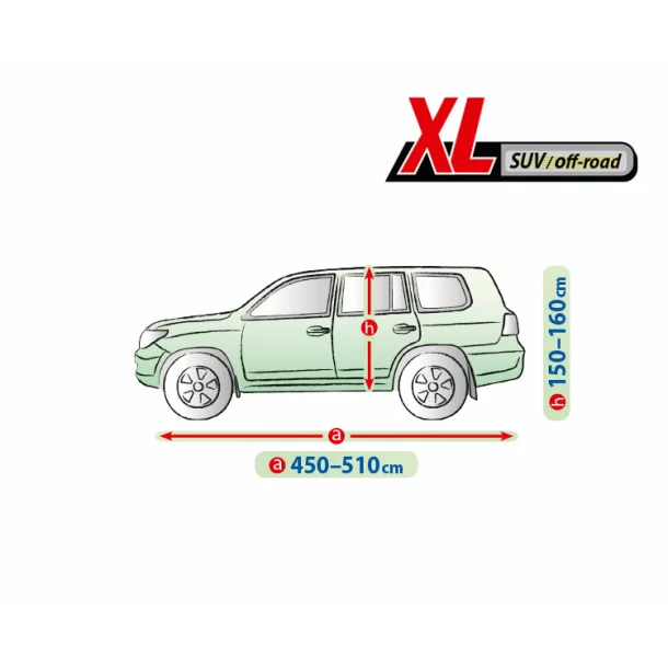 Mobile Garage komplet autótakaró ponyva - XL - SUV/Off-Road