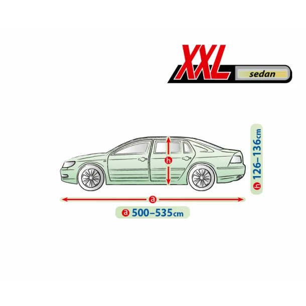 Mobile Garage full car cover size - XXL - Sedan