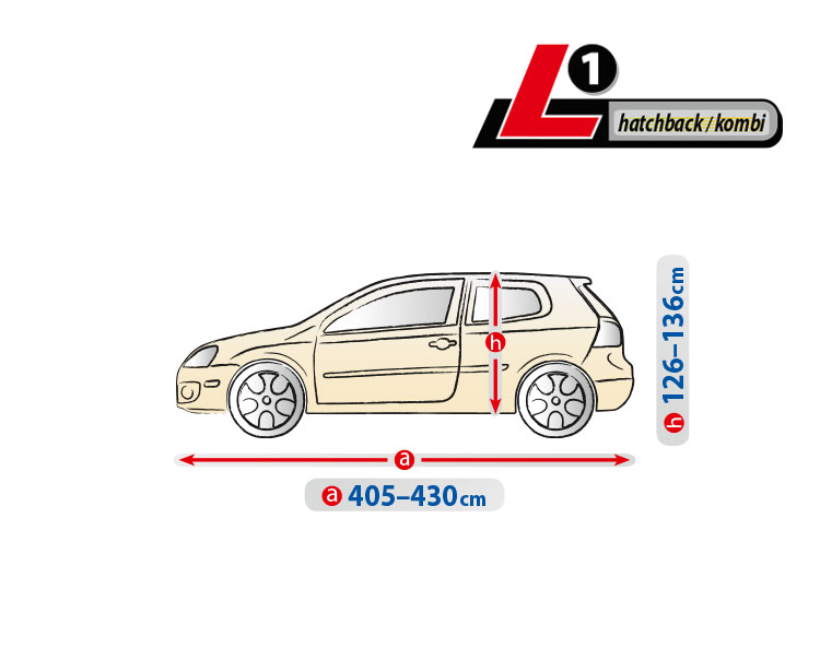 Optimal Garage full car cover size - L1 - Hatchback/Kombi thumb