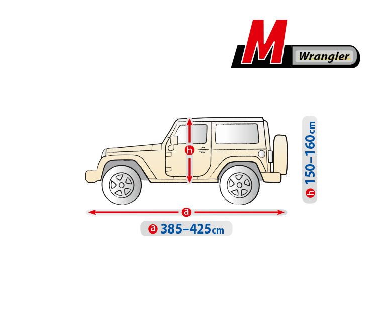 Optimal Garage komplet autótakaró ponyva - M - Wrangler thumb
