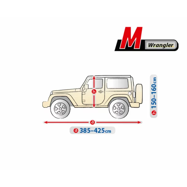 Optimal Garage komplet autótakaró ponyva - M - Wrangler