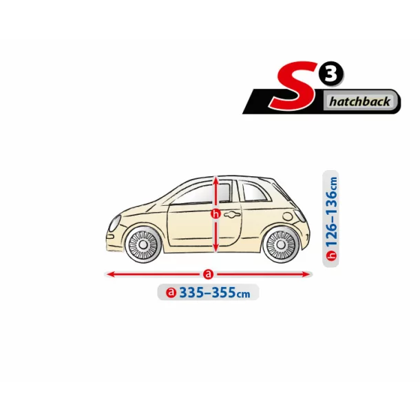 Prelata auto completa Optimal Garage - S3 - Hatchback