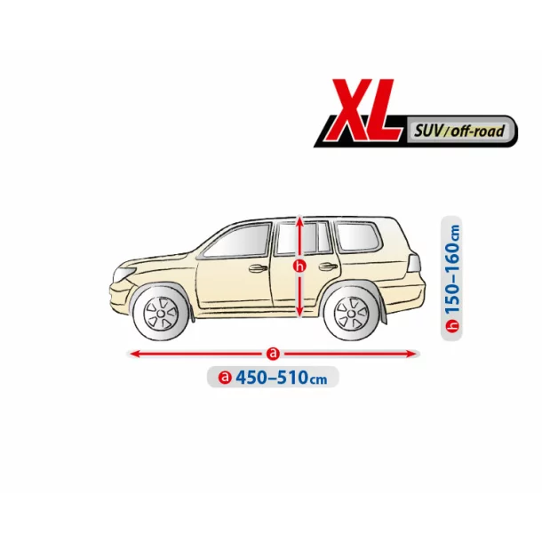 Optimal Garage komplet autótakaró ponyva - XL - SUV/Off-Road