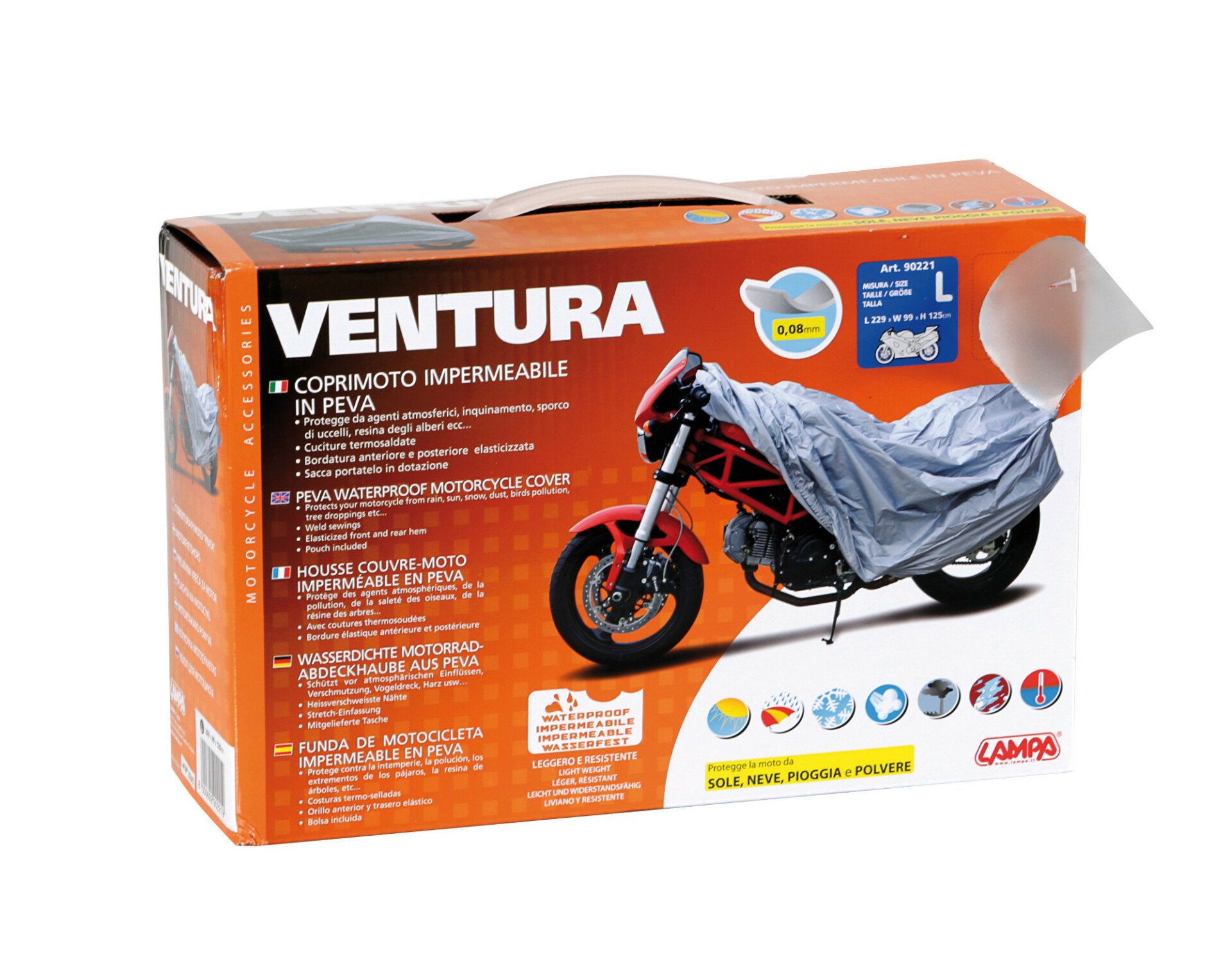 Ventura motorkerékpár vízálló ponyva - L thumb