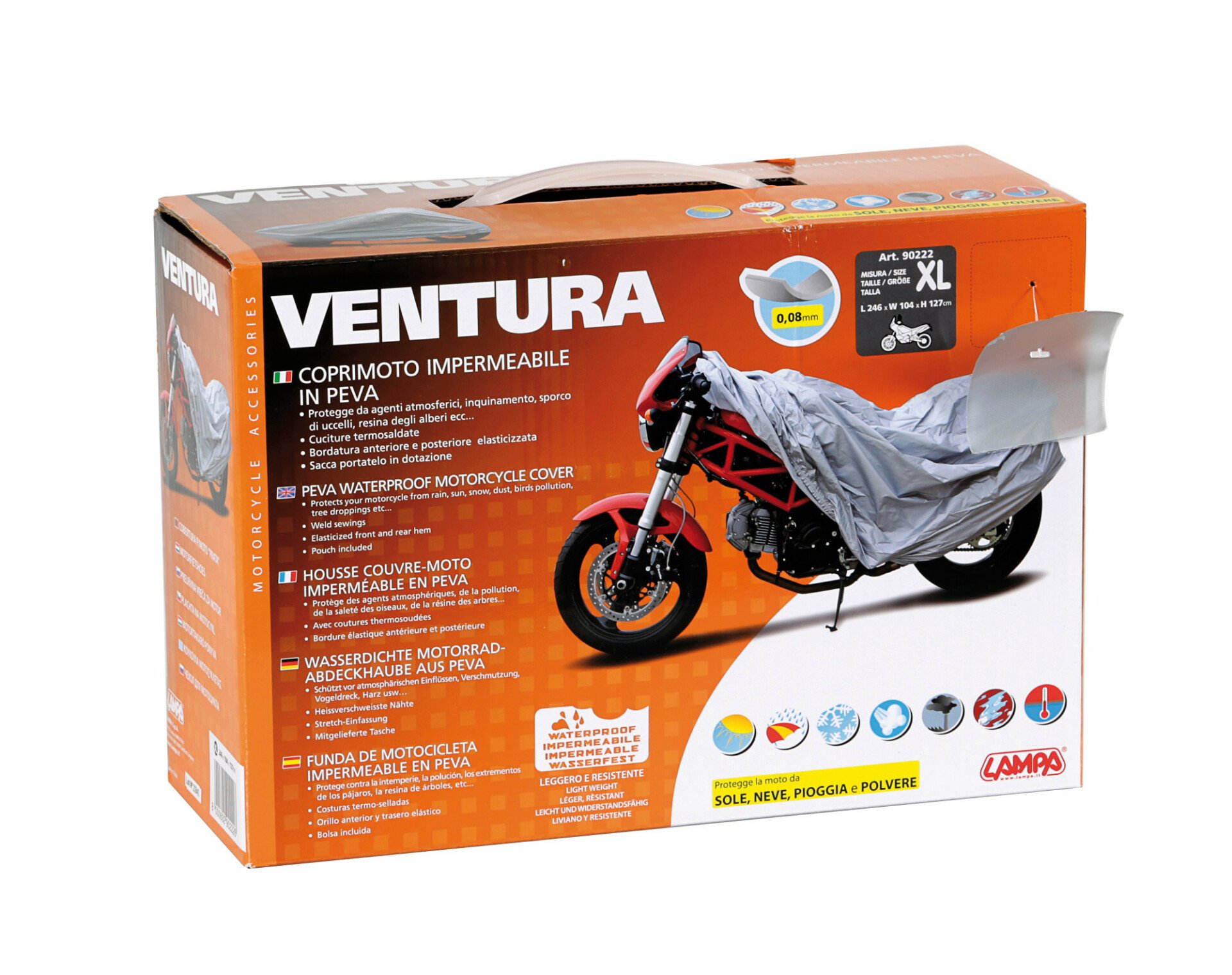 Ventura motorkerékpár vízálló ponyva - XL thumb