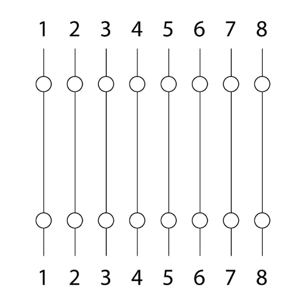 Prelungitor 8P8C Cat.5soclu - socluconexiunea drept