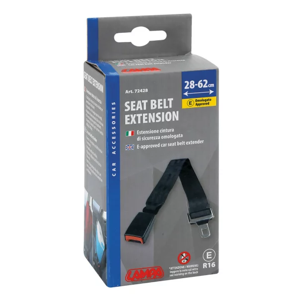 E-approved car seat belt extender