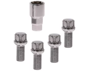 Anti-theft wheel bolts kit 4 pcs spherical - Type D