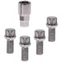 Anti-theft wheel bolts kit 4 pcs spherical - Type D