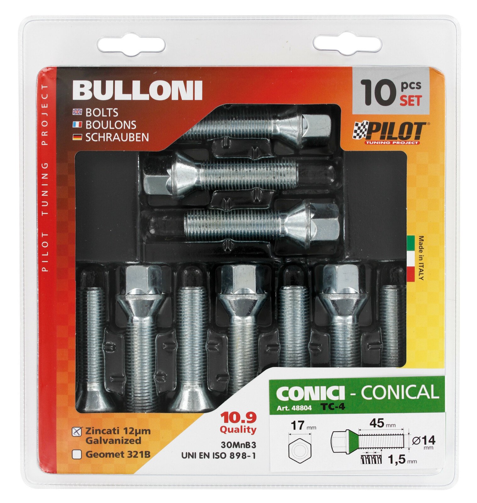 Conical bolts 10 pcs - TC4 thumb