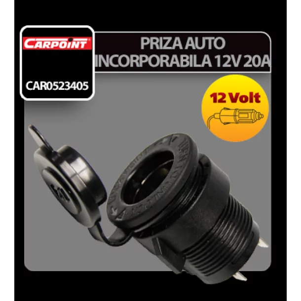 Beépíthető csatlakozó - 12V 20A - Carpoint