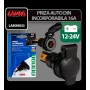 Priza auto incorporabila DIN - 12/24V 16A - Lampa