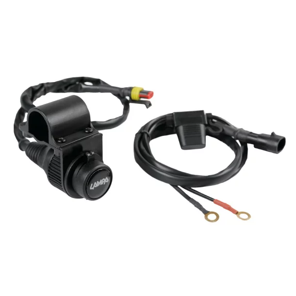 Handlebar-mount standard socket - 12V - 12A max